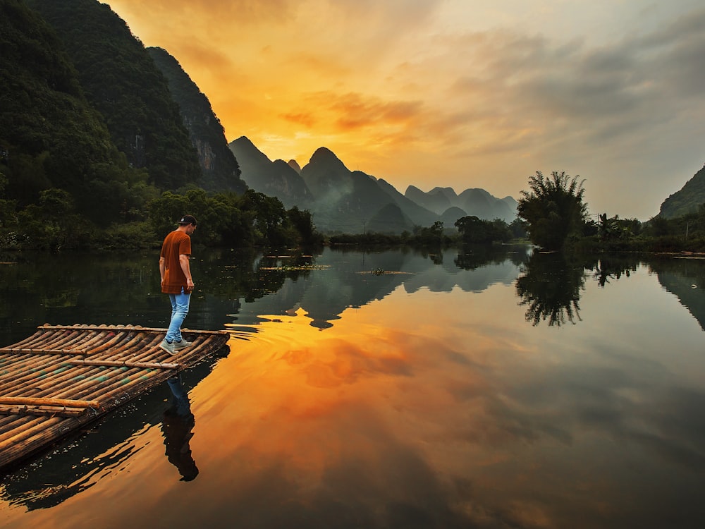 Bamboo rafting on the Yulong River